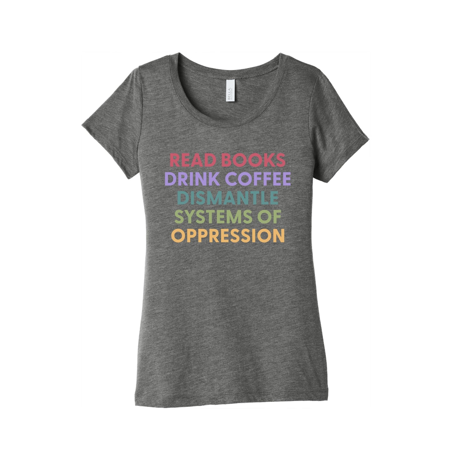 Dismantle Systems Of Oppression Womens Triblend Tee