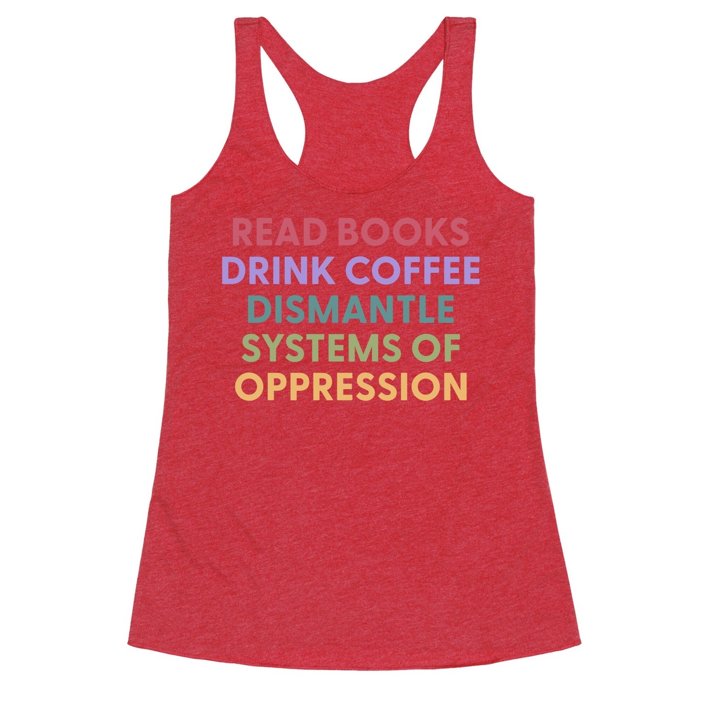 Dismantle Systems Of Oppression Racerback Tank