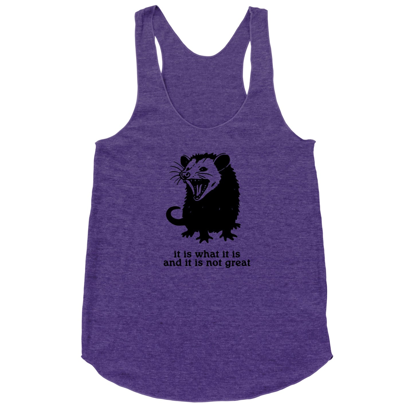 It Is What It Is Racerback Tank