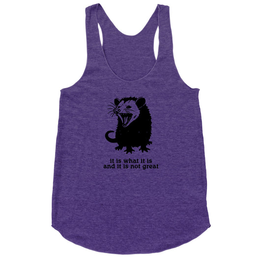 It Is What It Is Racerback Tank