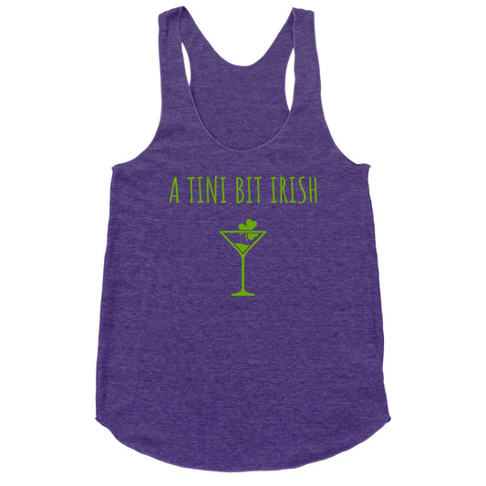 A Tini Bit Irish Racerback Tank