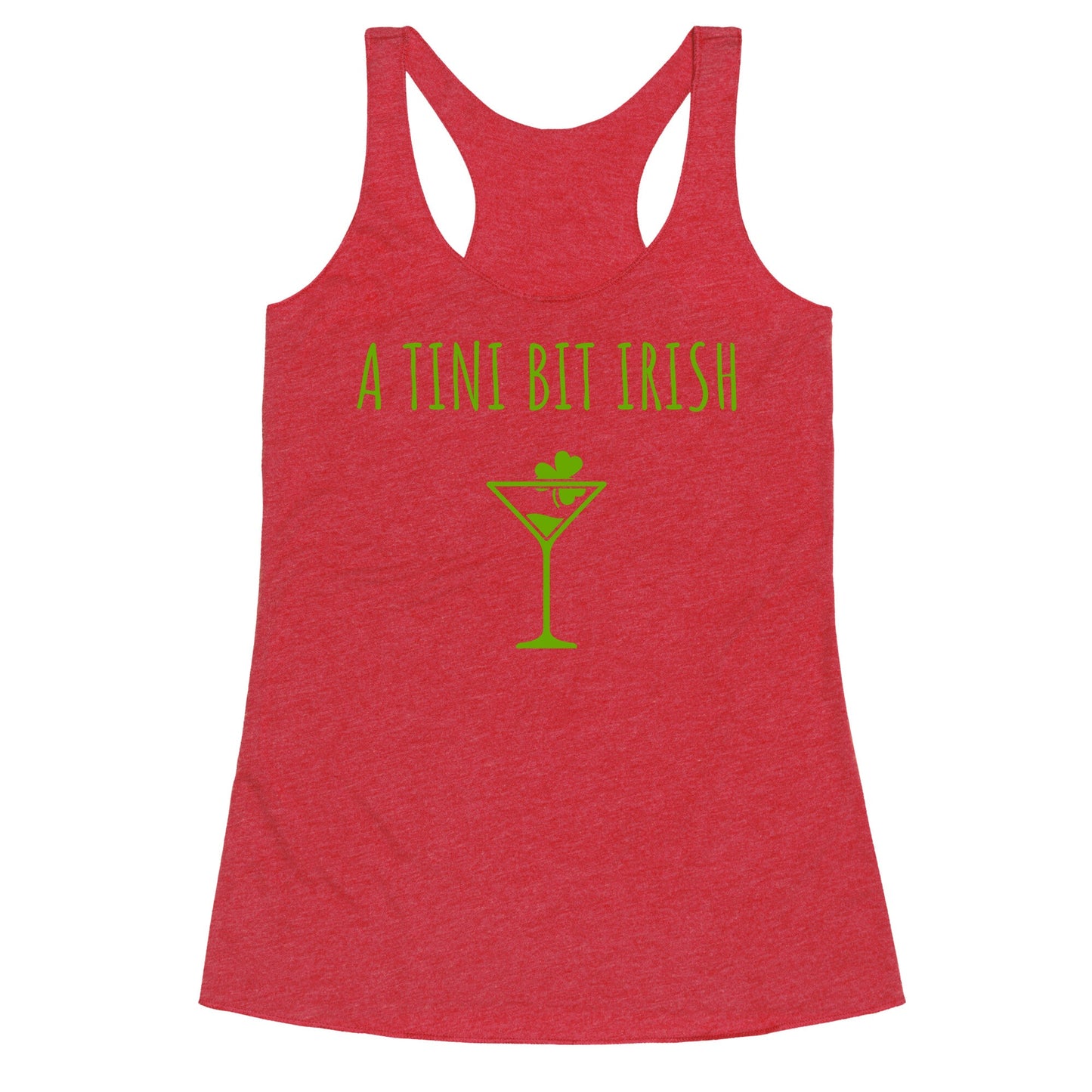 A Tini Bit Irish Racerback Tank