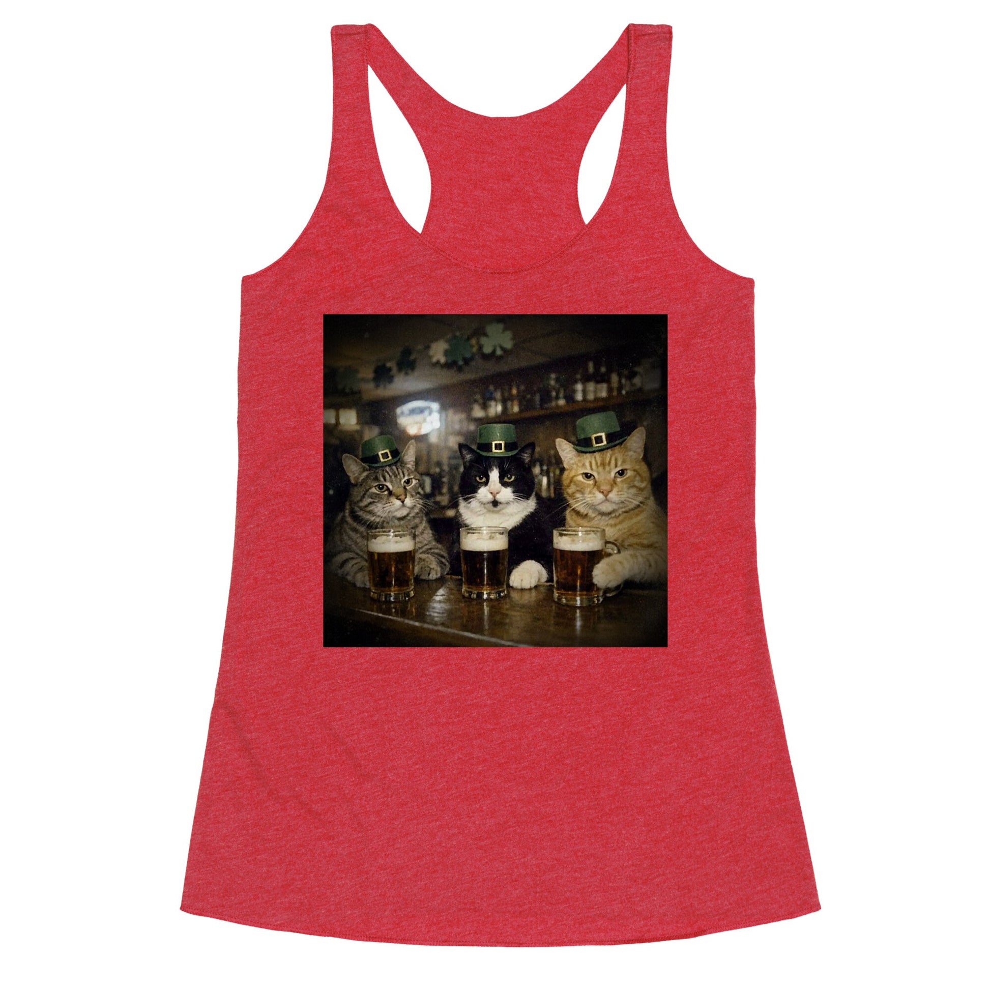 Saint Patrick Cats Racerback Tank
