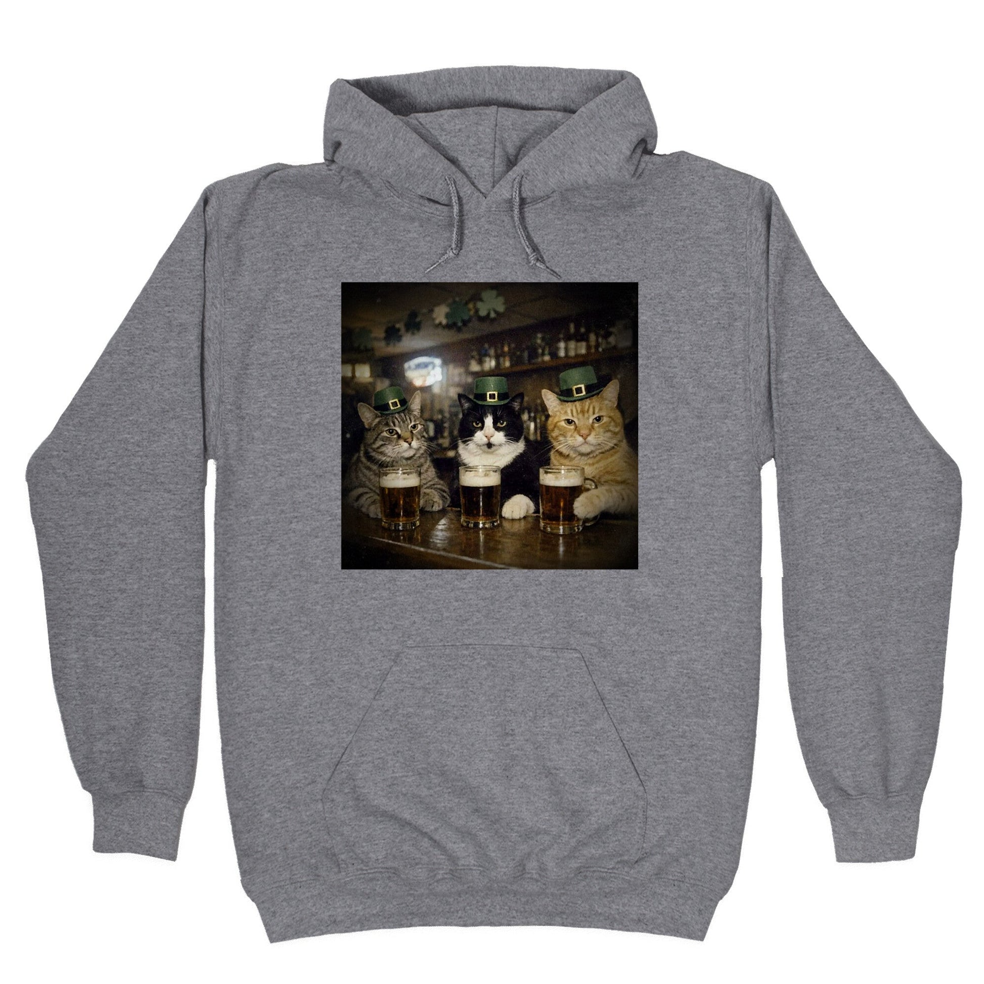 Saint Patrick Cats Hoodie