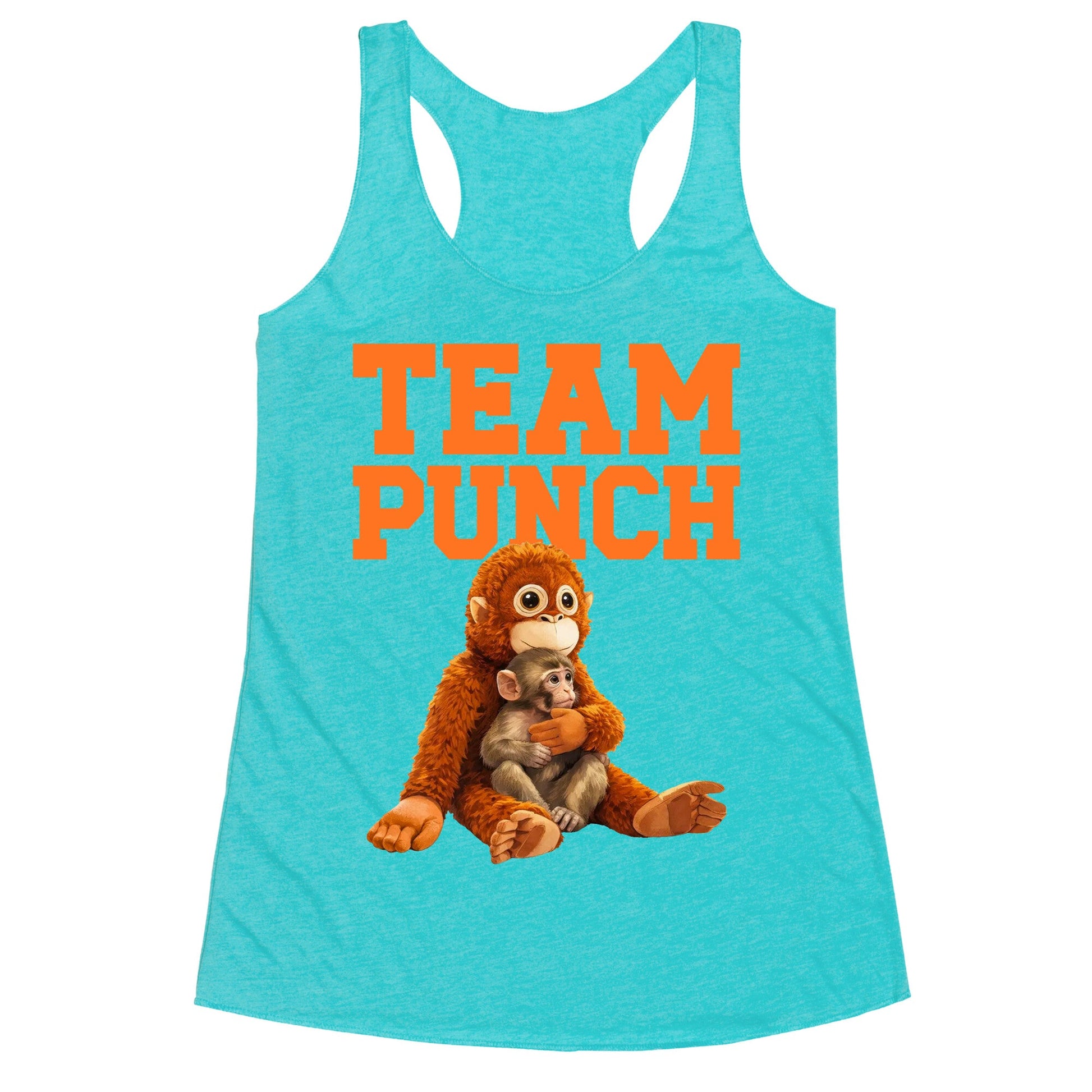 Punch The Monkey Racerback Tank