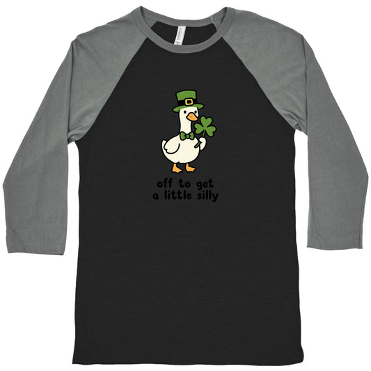 Saint Patricks Day Goose Baseball Tee