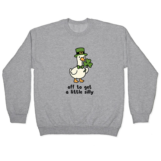 Saint Patricks Day Goose Crewneck Sweatshirt