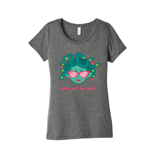 Girls Will Be Girls Womens Triblend Tee