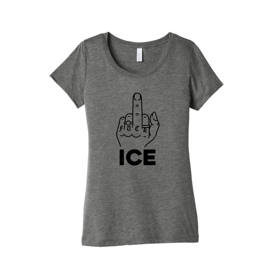 Fuck ICE Womens Triblend Tee