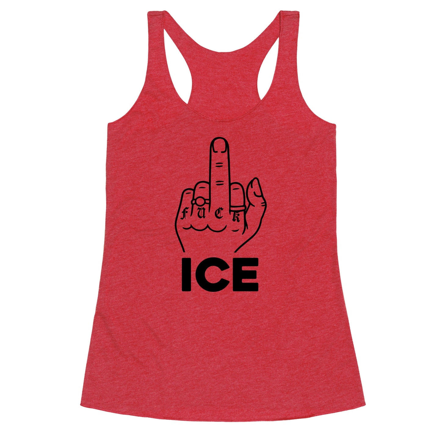 Fuck ICE Racerback Tank