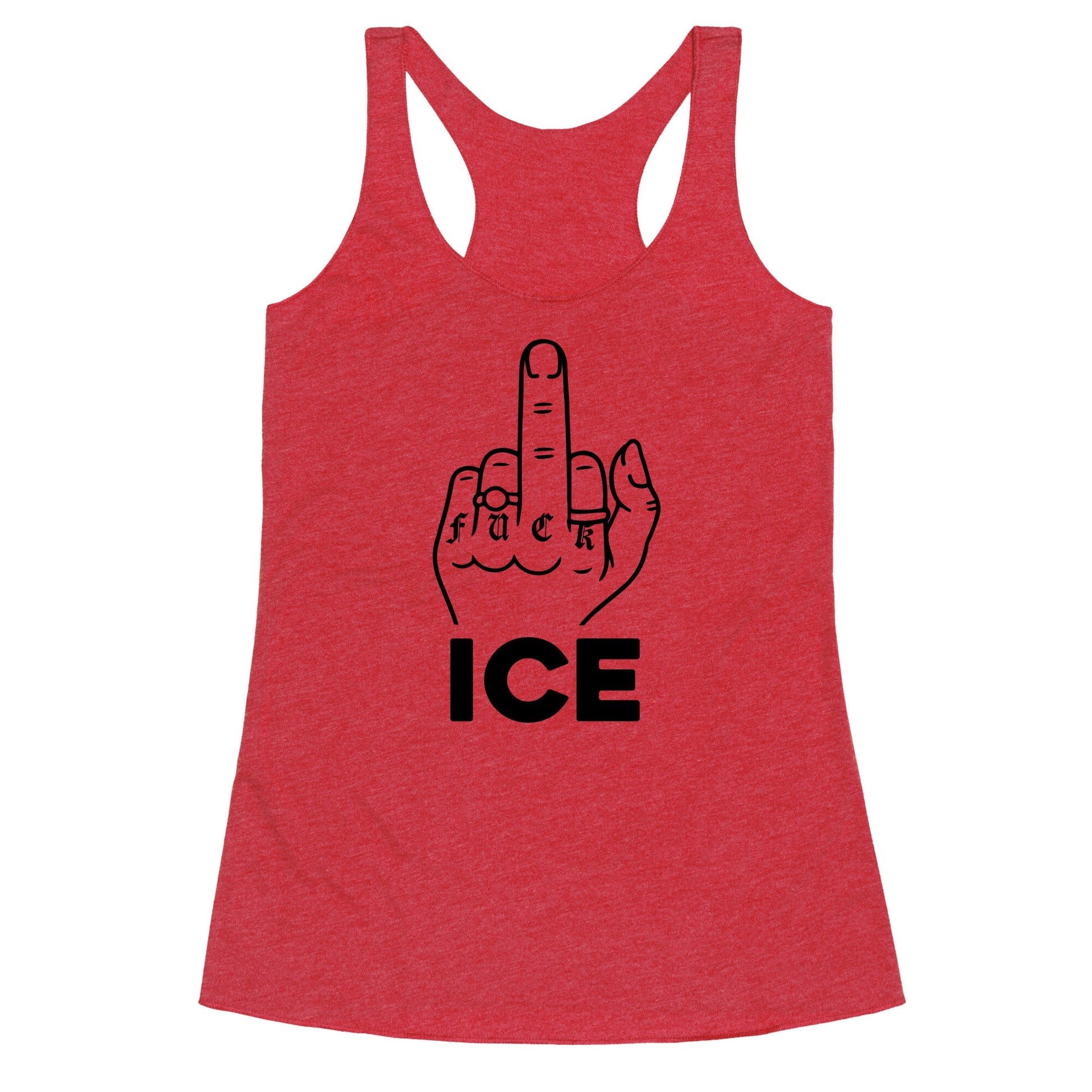 Fuck ICE Racerback Tank