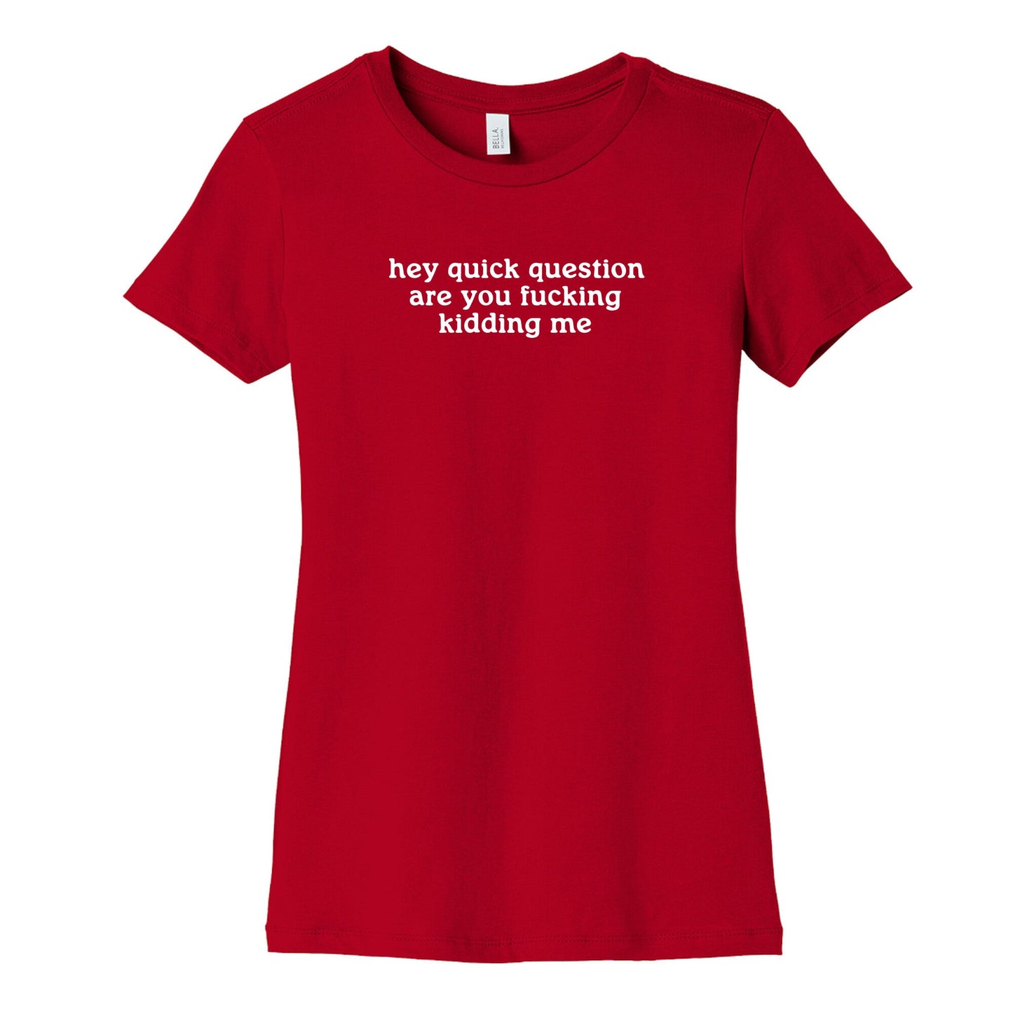 Quick Question Womens Cotton Tee