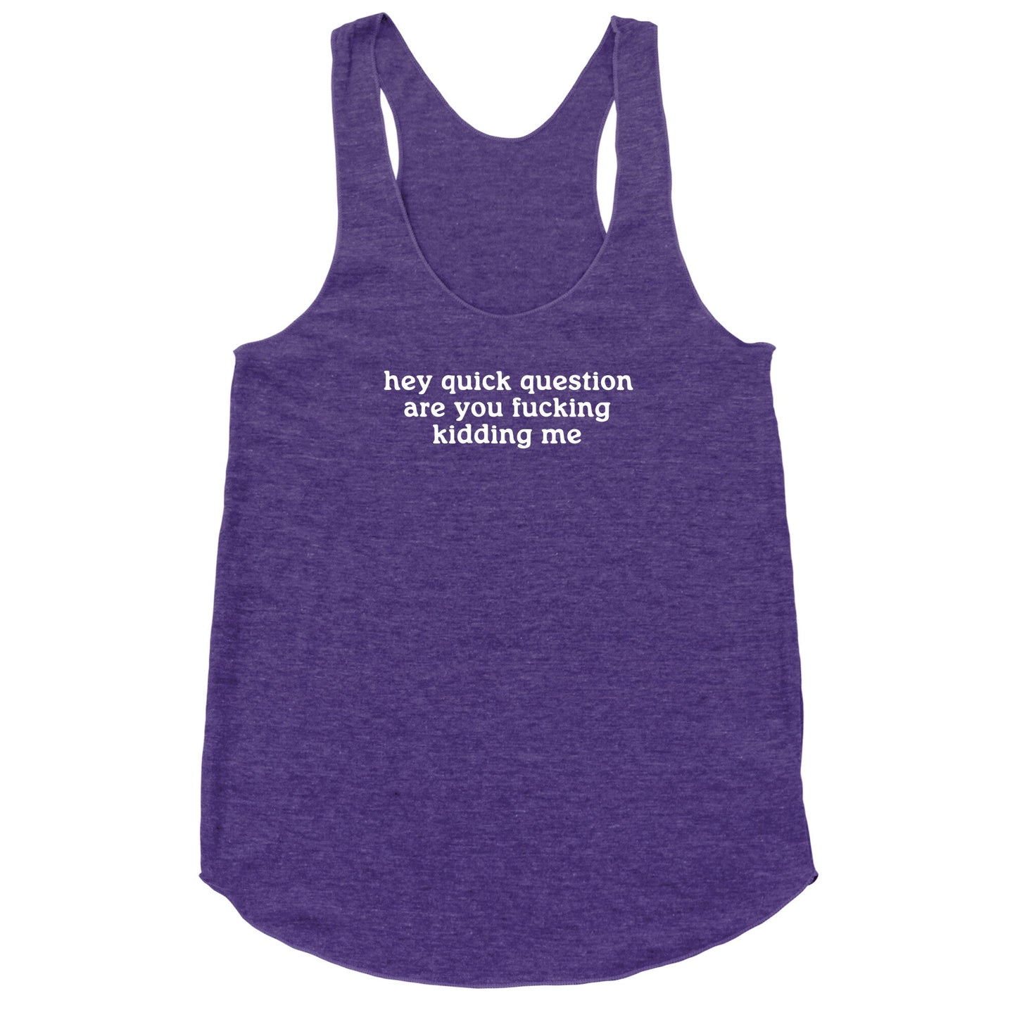 Quick Question Racerback Tank