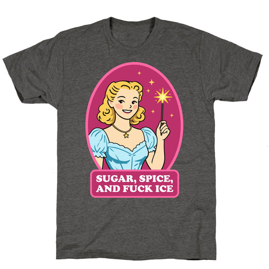Sugar, Spice, And Fuck ICE Unisex Triblend Tee