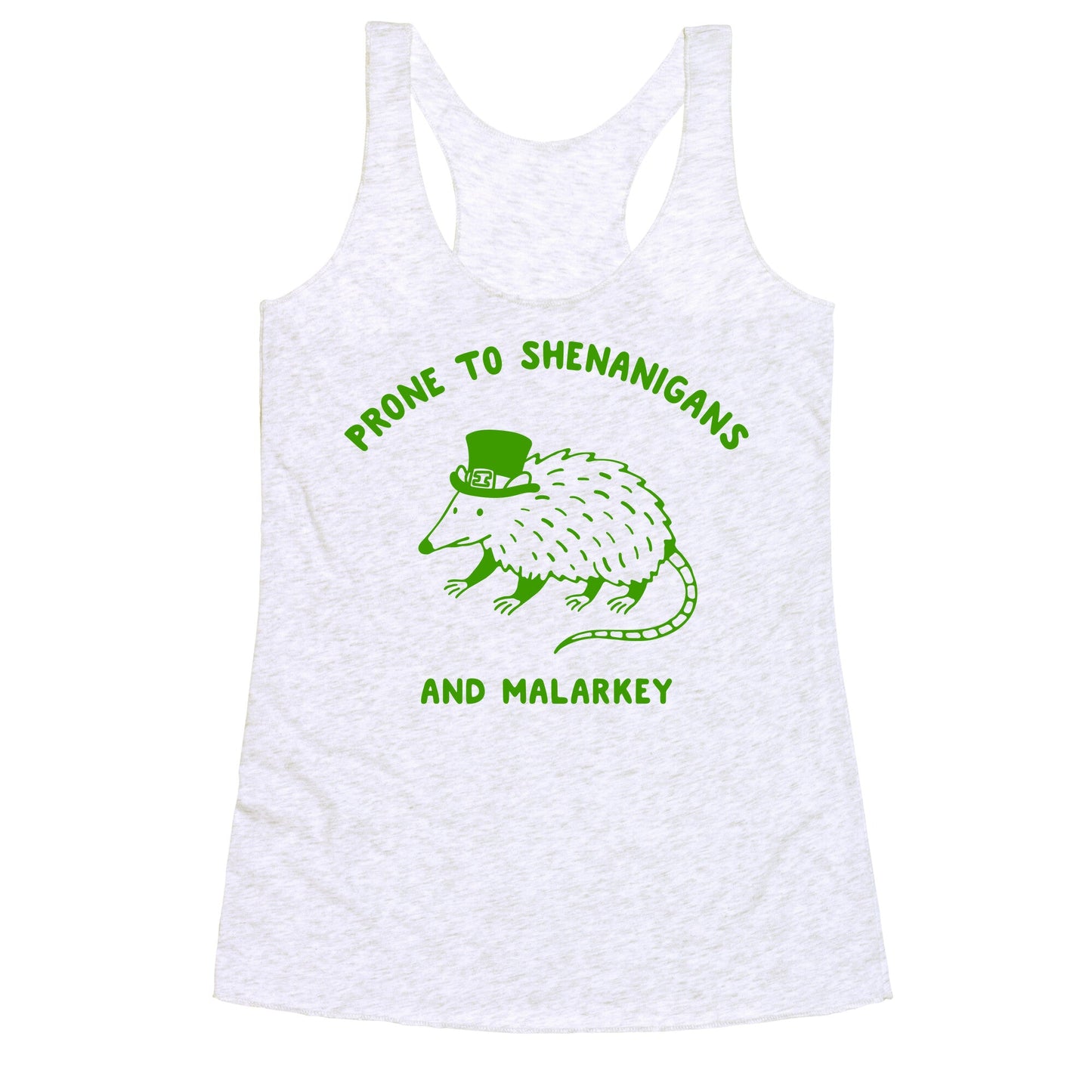 Shenanigans And Malarkey Racerback Tank