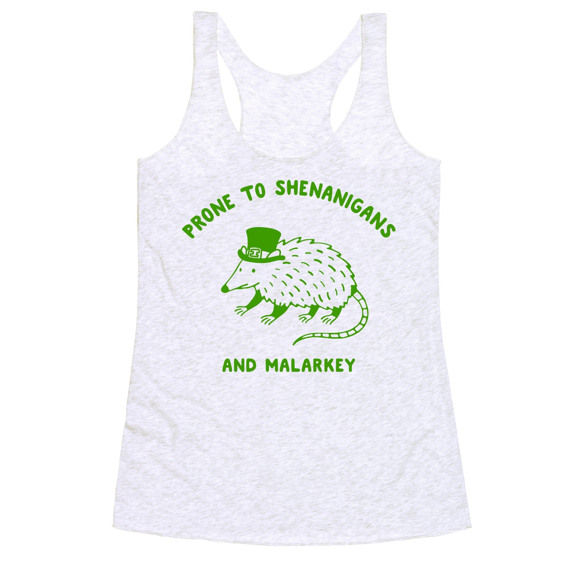 Shenanigans And Malarkey Racerback Tank