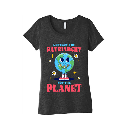 Destroy The Patriarchy Womens Triblend Tee