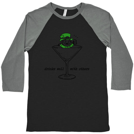 Drinks Well With Others Baseball Tee