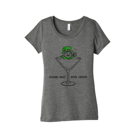 Drinks Well With Others Womens Triblend Tee