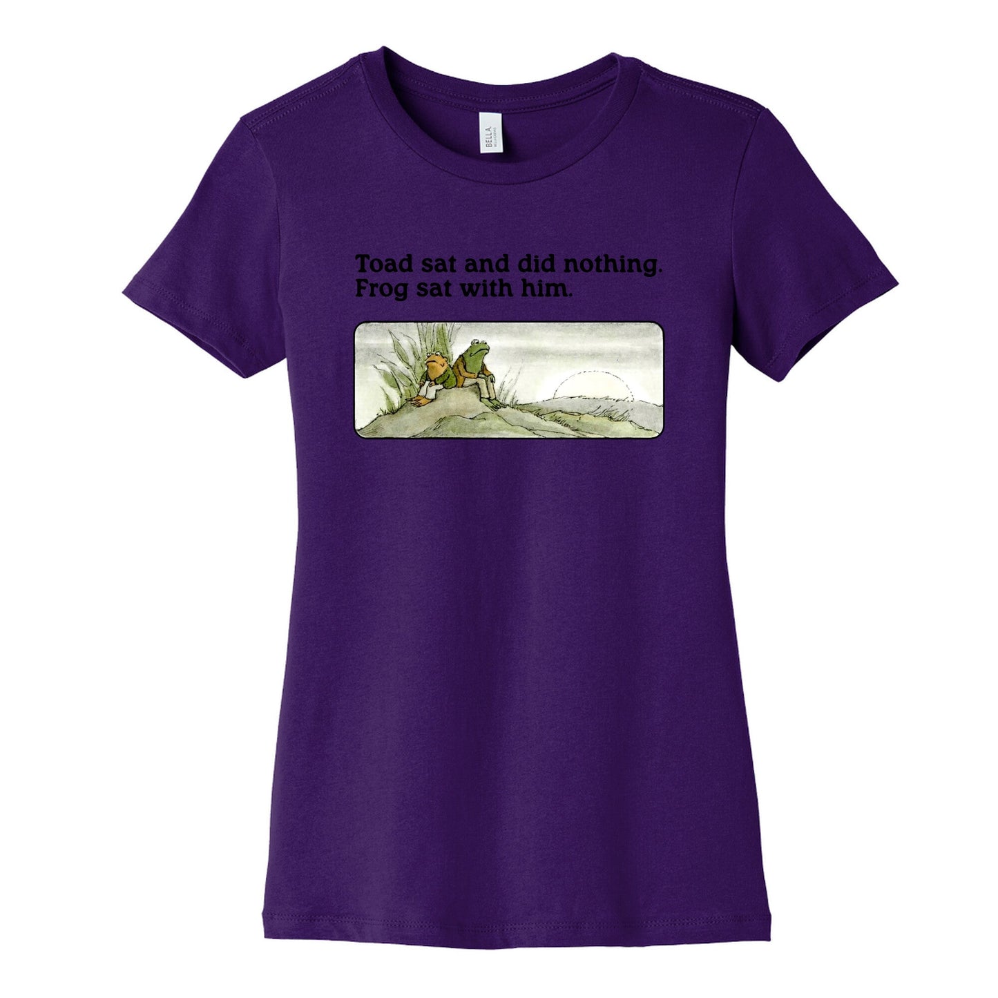 Toad Sat And Did Nothing Womens Cotton Tee