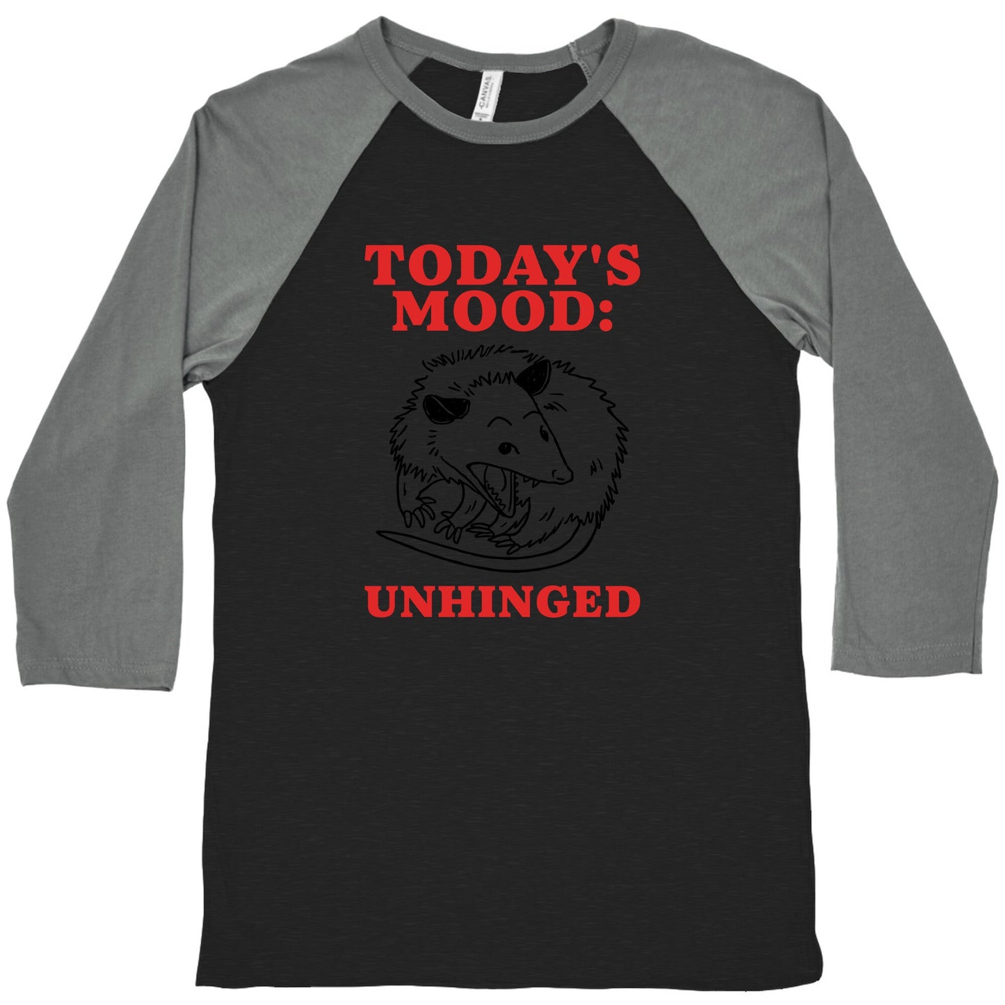 Todays Mood: Unhinged Baseball Tee