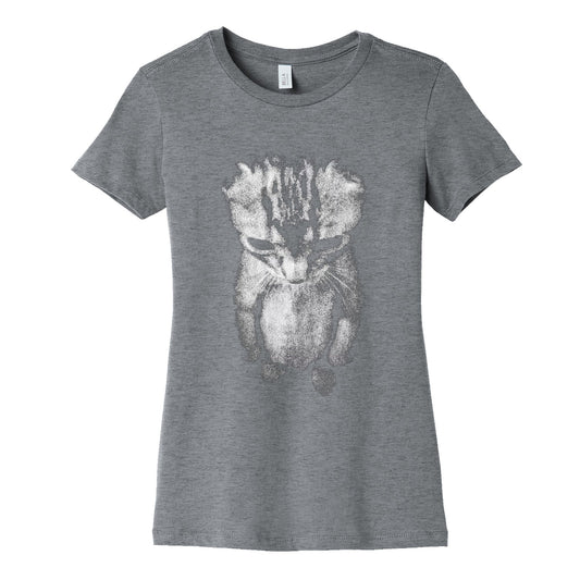 Sad Little Cat Womens Cotton Tee