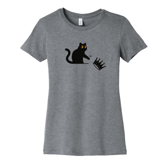 No Kings Cat Womens Cotton Tee