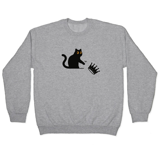 No Kings Cat Crewneck Sweatshirt