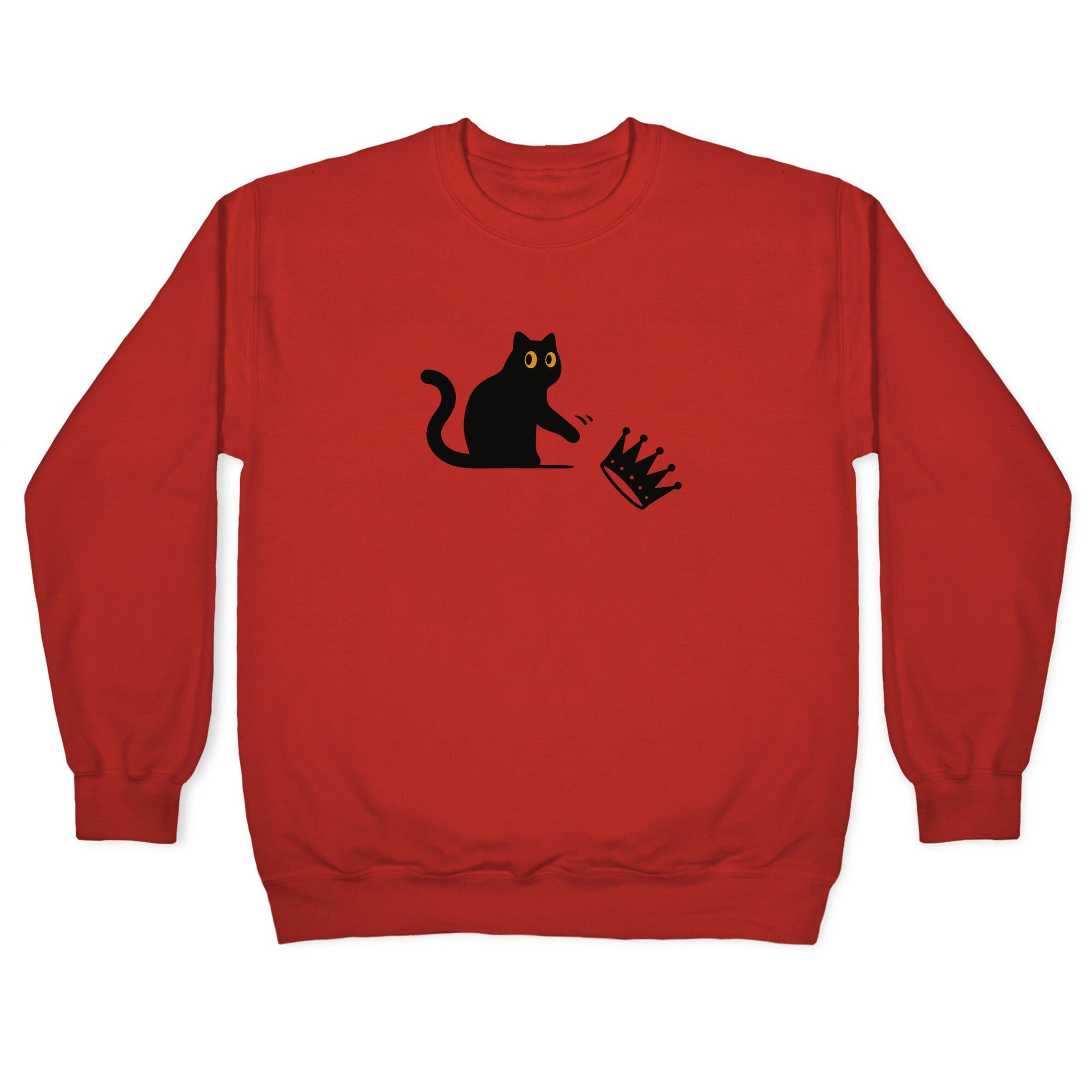 No Kings Cat Crewneck Sweatshirt