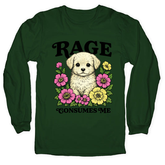 Rage Consumes Me Puppy Longsleeve Tee
