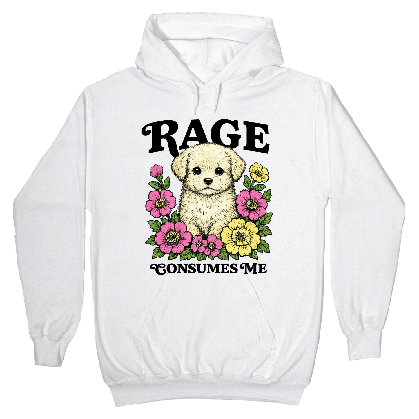 Rage Consumes Me Puppy Hoodie