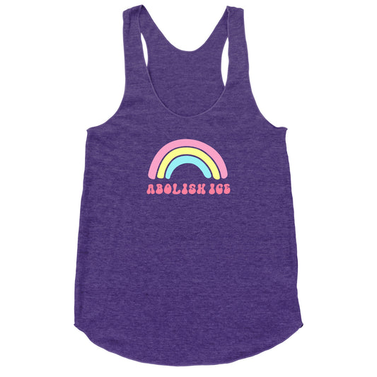 Abolish ICE Rainbow Racerback Tank