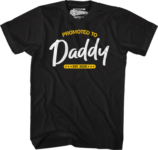 Promoted To Daddy Est. 2025 T-Shirt