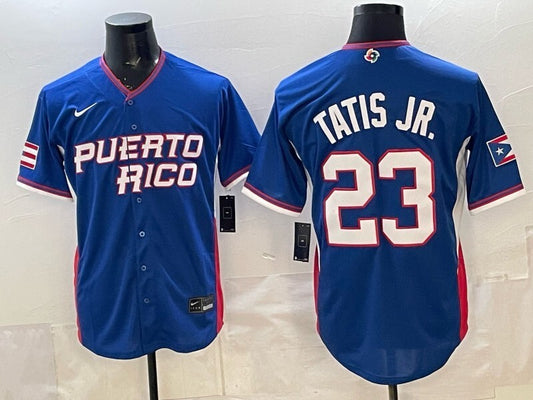 puerto rico baseball #23 Tatis JR blue 2026 world