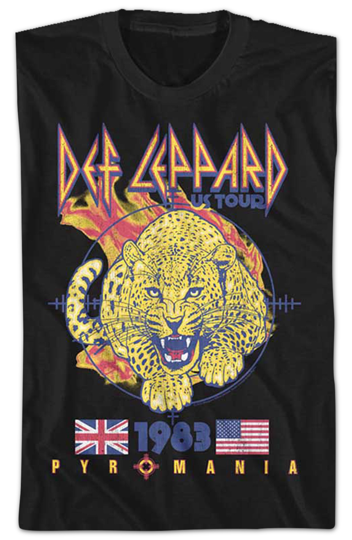 Pyromania 1983 US Tour Def Leppard T-Shirt