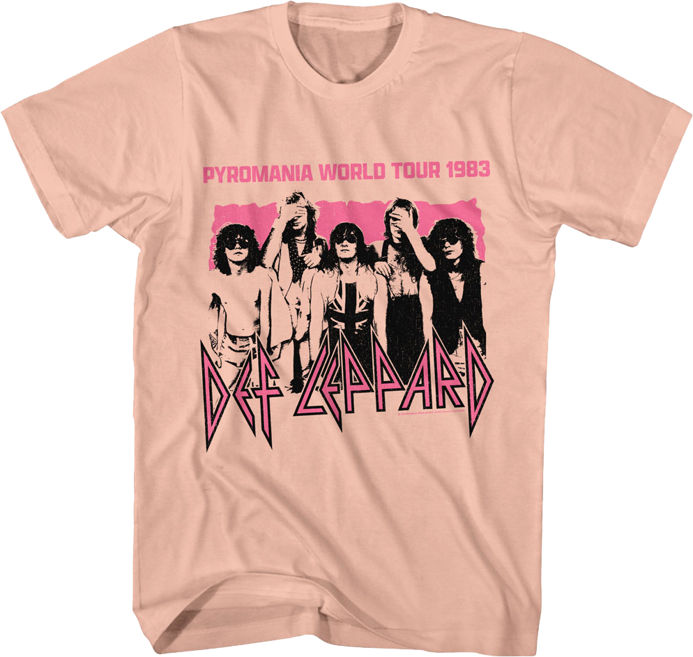 Pyromania World Tour 1983 Def Leppard T-Shirt