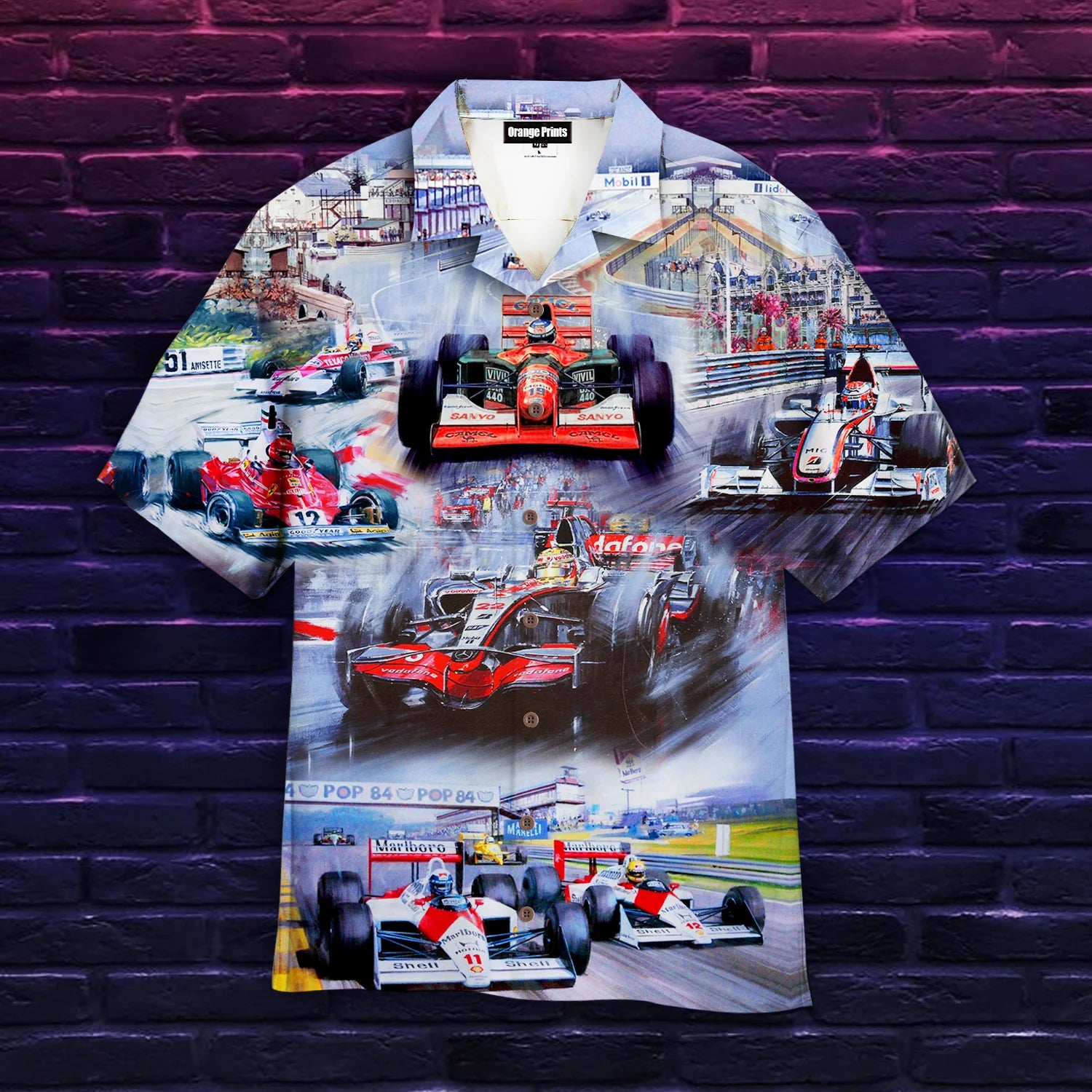 Racing Car Trendy Hawaiian Shirt For