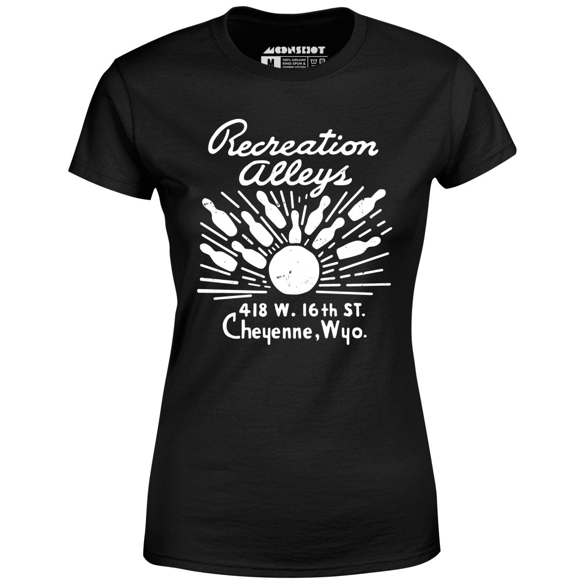 Recreation Alleys - Cheyenne, WY - Vintage Bowling Alley - Women's T-Shirt