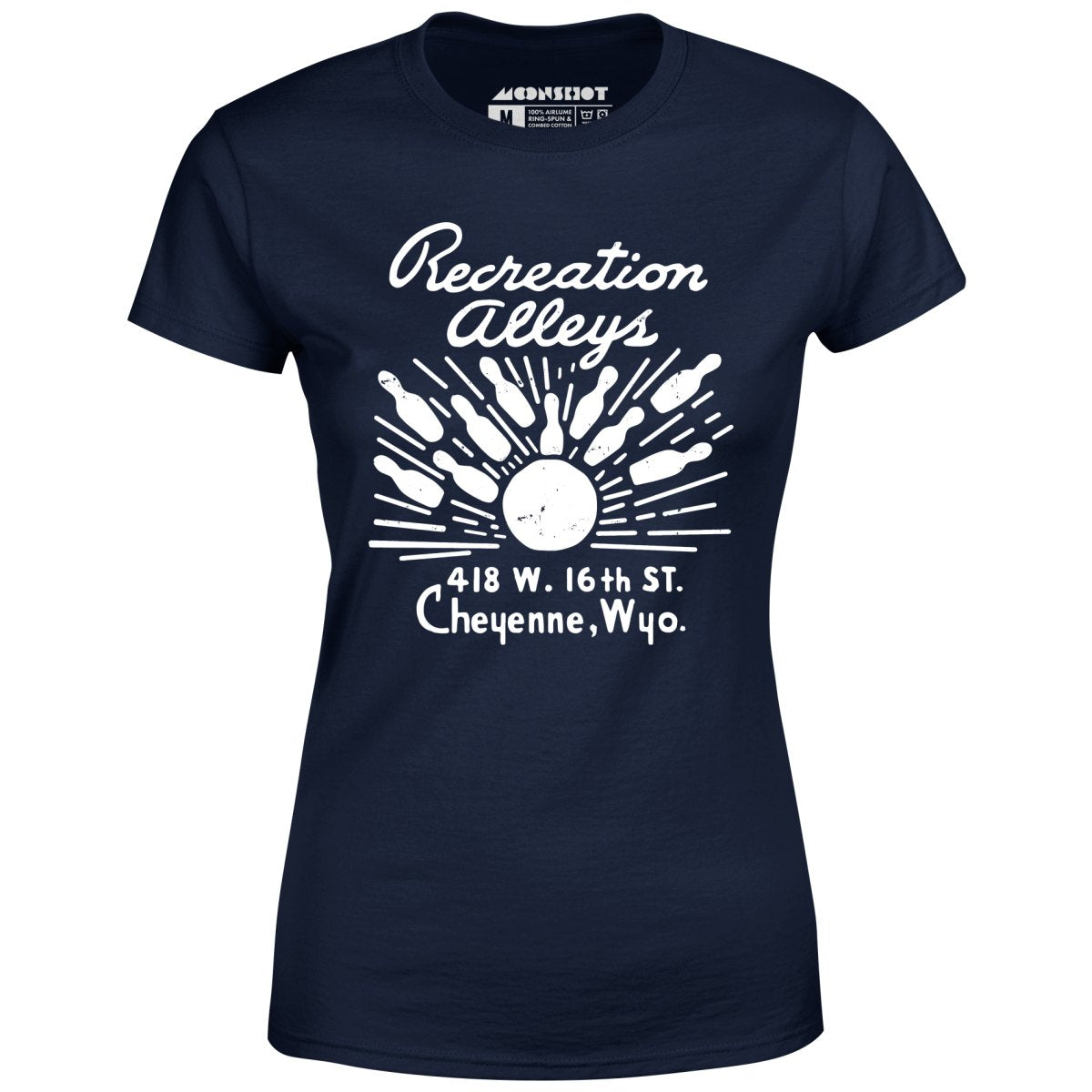 Recreation Alleys - Cheyenne, WY - Vintage Bowling Alley - Women's T-Shirt