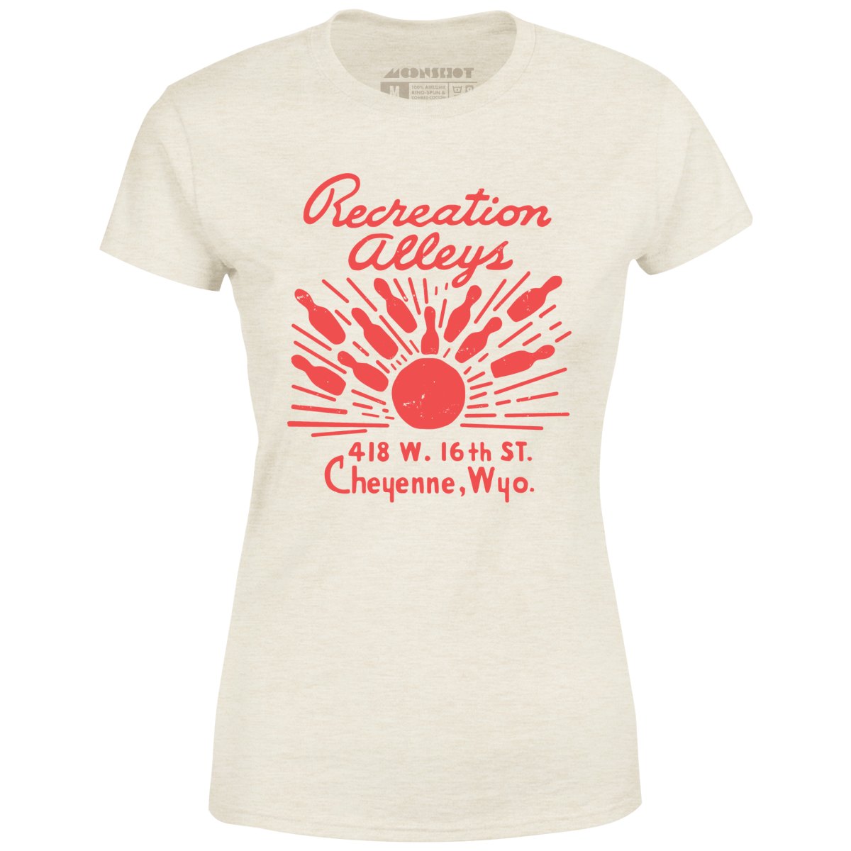 Recreation Alleys - Cheyenne, WY - Vintage Bowling Alley - Women's T-Shirt