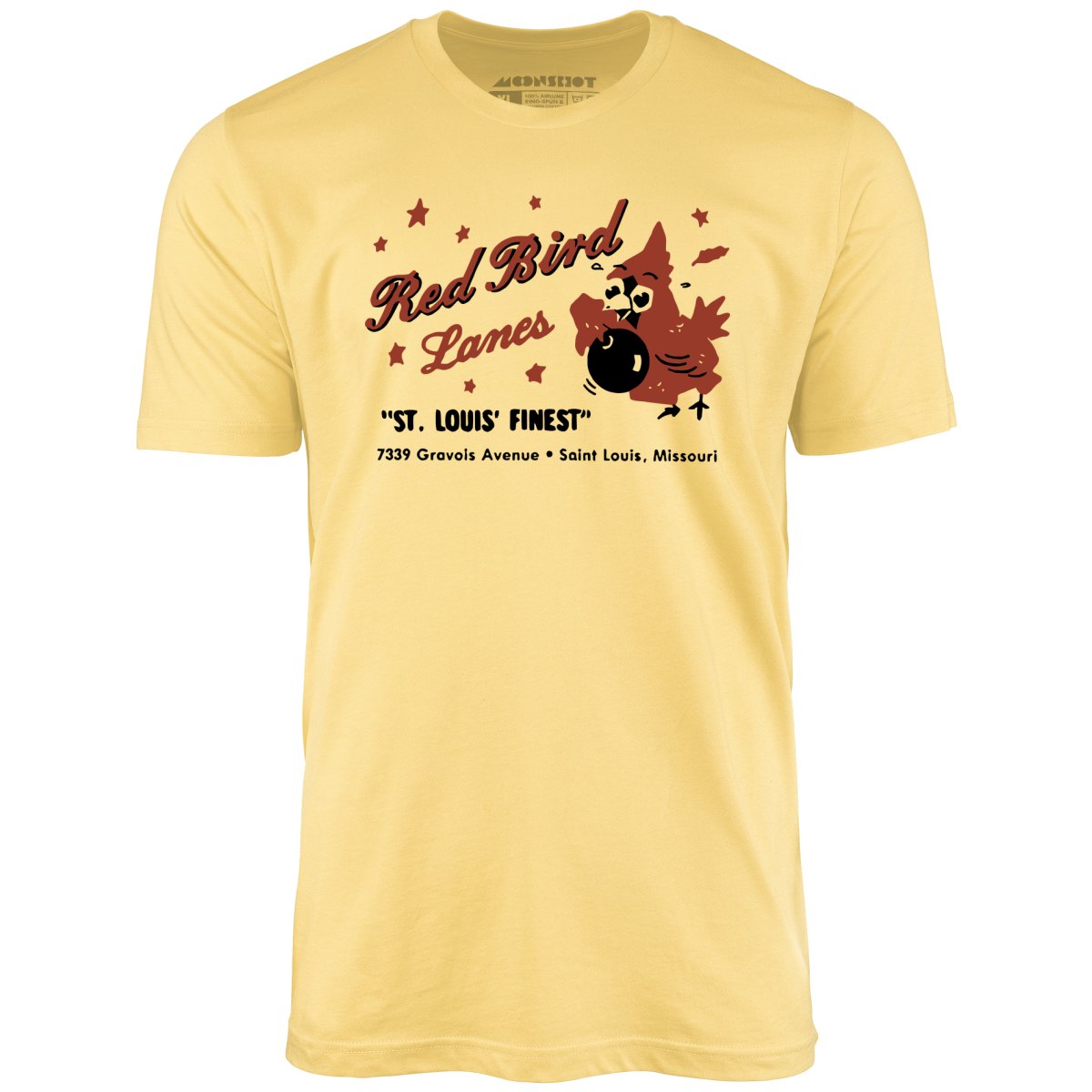 Red Bird Lanes v1 - St. Louis, MO - Vintage Bowling Alley - Unisex T-Shirt