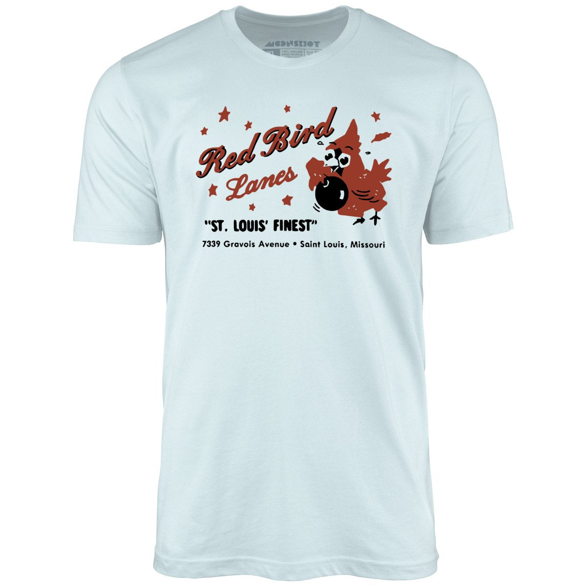 Red Bird Lanes v1 - St. Louis, MO - Vintage Bowling Alley - Unisex T-Shirt