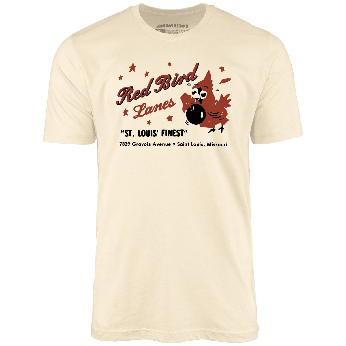 Red Bird Lanes v1 - St. Louis, MO - Vintage Bowling Alley - Unisex T-Shirt