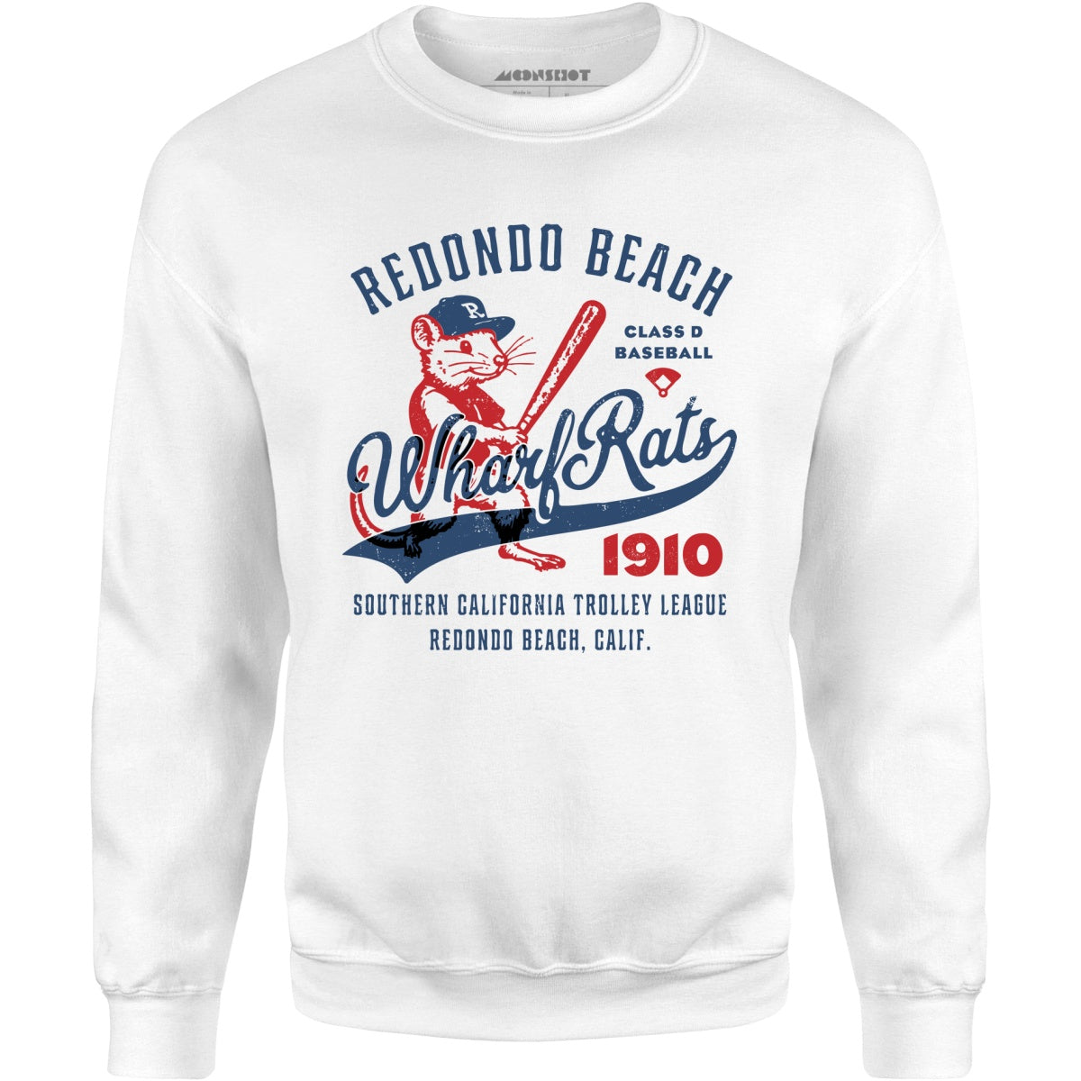 Redondo Beach Wharf Rats - California - Vintage Defunct Baseball Teams - Unisex Sweatshirt