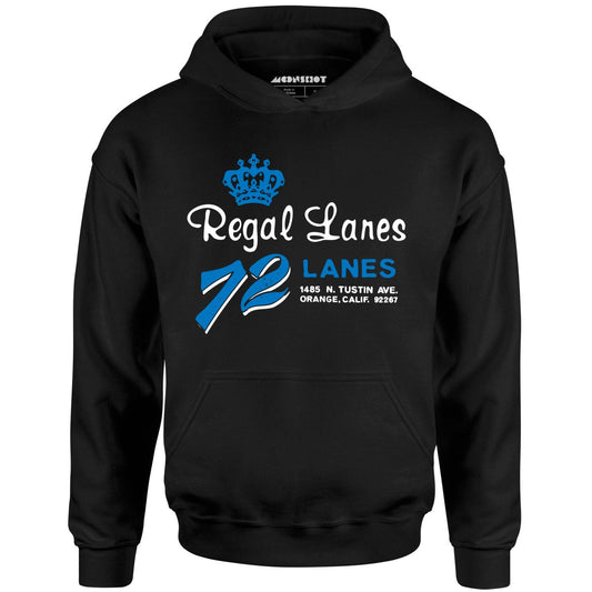Regal Lanes - Orange, CA - Vintage Bowling Alley - Unisex Hoodie