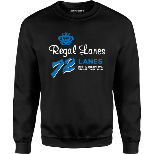 Regal Lanes - Orange, CA - Vintage Bowling Alley - Unisex Sweatshirt