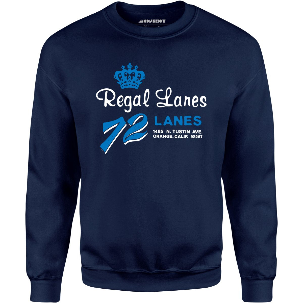 Regal Lanes - Orange, CA - Vintage Bowling Alley - Unisex Sweatshirt