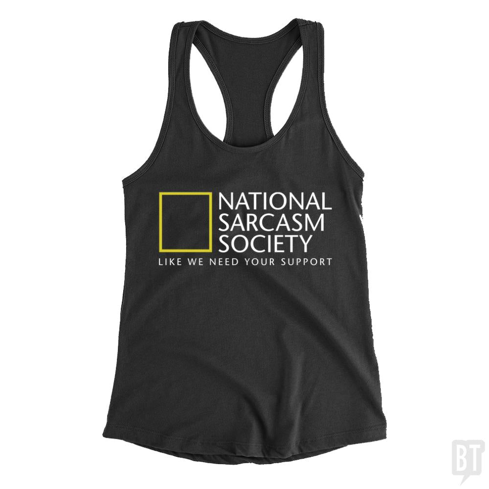 National Sarcasm Society Tank Tops