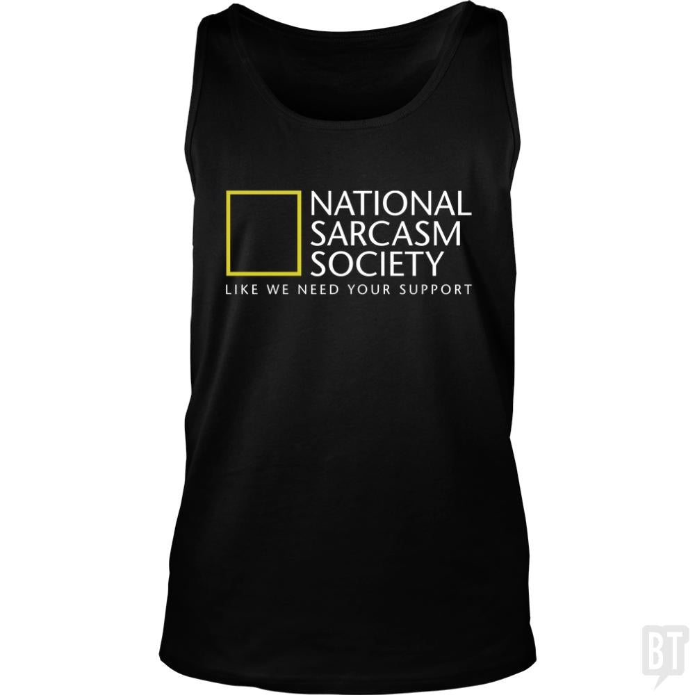 National Sarcasm Society Tank Tops
