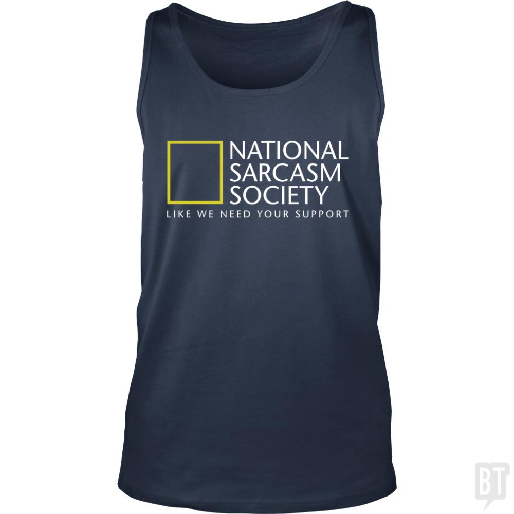 National Sarcasm Society Tank Tops